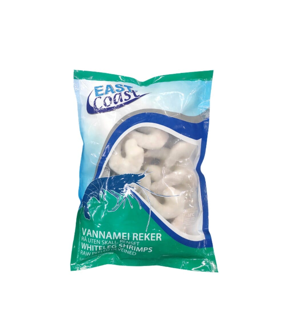 EC Vannamei Reker Rå U/Skal ( Scampi 16/20 ) 10x1kg - PrimeImport ...