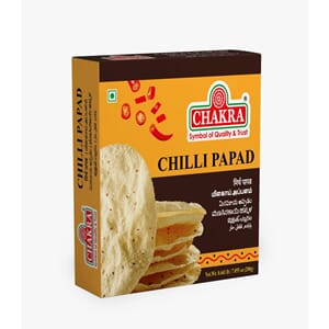 CHAKRA CHILLI PAPADOMS No:4 40x200g