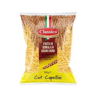 Classico Italiano Cut Capellini (Tel Sehry) pasta 24x500g