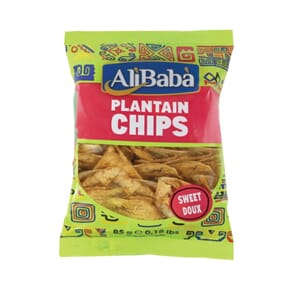 ALI BABA CHIPS PLANTAIN SWEET 24X85G