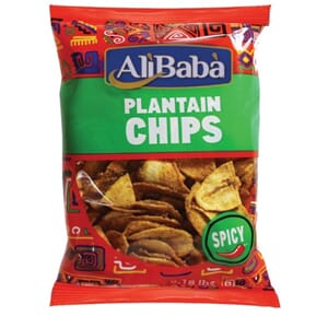 ALI BABA CHIPS PLANTAIN SPICY 24X85G