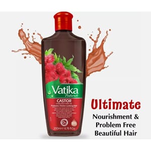 Vatika Hair Oil Castor 6x200ml