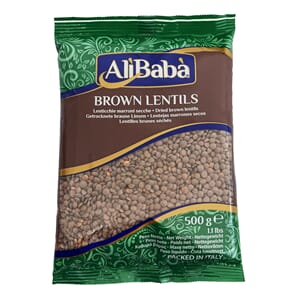 ALI BABA Brown LENTILS 21x500g