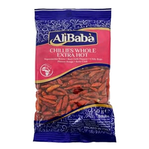 Ali Baba Whole Chillies Extra Hot 20x50g