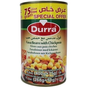 Durra Fava Beans W/Chick peas  24X400g