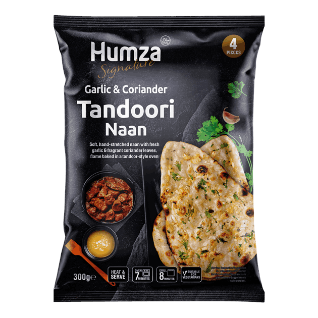 Humza Garlic and Coriander Tandoori Naan 300g.png