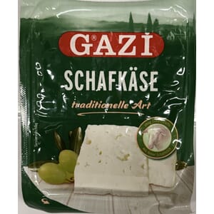 ** 1401 Gazi Schafkase Sheep Feta cheese Olive 50% vacum 16x150g