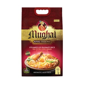 Mughal Royal Diamond 1121 Basmati Steam Rice 4X5KG