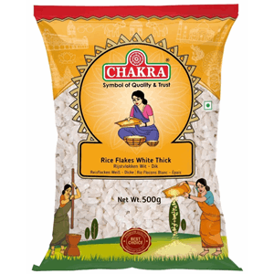 Chakra Rice Flake White Thick ( Pawa) 24X500G