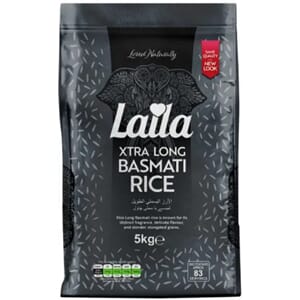 Laila 1121 Extra Long Grain Basmati Rice Steam 4X5KG
