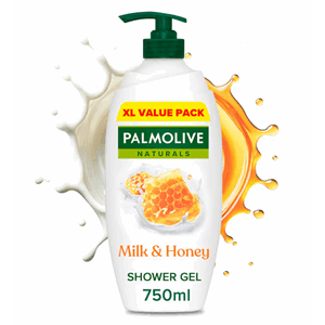 Palmolive Shower Gel Milk&Honey Pump 4x750ml
