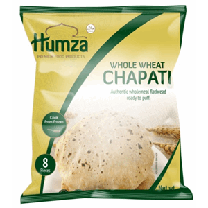 ** Humza Whole Wheat Chapati ( 45gx8psc ) 12x360g