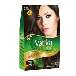 Vatika Hair Colour Black Brown 6x60g