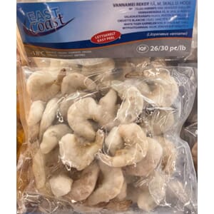 ** EC Vannamei Reker M/Skal M/Hale Scampi (26/30) 10x500g