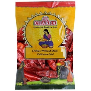 Chakra Long Red Chilli Whole Without Steam 20x100g